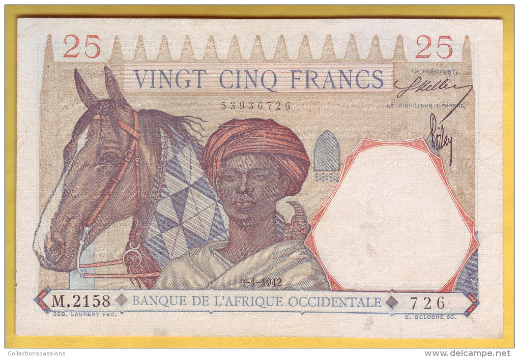 BANQUE DE L' AFRIQUE OCCIDENTALE - 25 Francs - - Altri – Africa