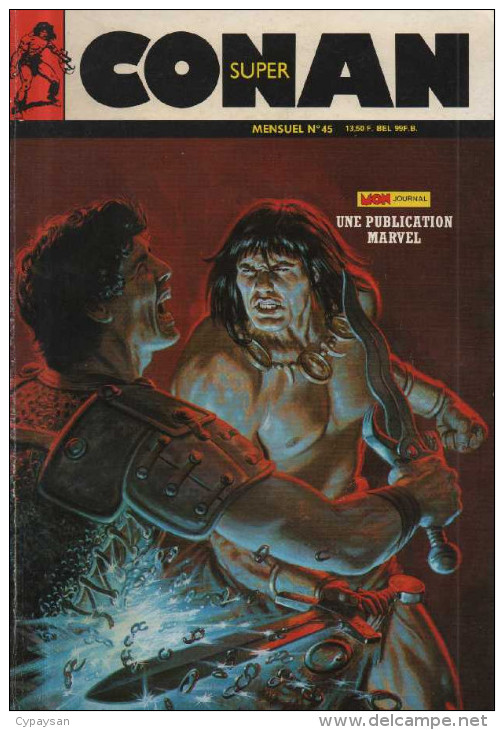 CONAN SUPER N° 45  BE MON JOURNAL 05-1989 - Conan