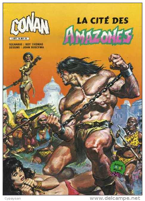 CONAN LA CITE DES AMAZONES BE AREDIT 12-1982 - Conan