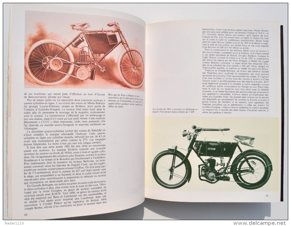 HISTOIRE de la MOTO - Jacques POTHERAT - Editions Erasme & Atlas, 1980