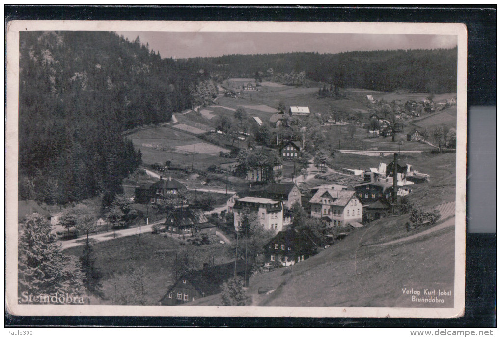 Klingenthal - Sachsenberg-Georgenthal - Steindöbra - Ortsansicht 1935 - Klingenthal