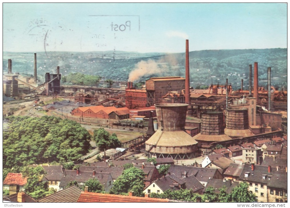 NEUNKIRCHEN ALLEMAGNE SARRE EISENWERK ACIERIE INDUSTRIE FONTE FOURNEAU MINERAI SIDERURGIE CPSM SUPERBE EDITEUR KRUGER - Kreis Neunkirchen