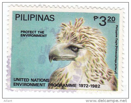 Philippines. 1982   Philippine Eagle    Pithecophaga Jefferyi 	  Oblitéré. - Passereaux