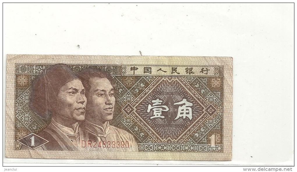 --ZHONGGUO RENMIN YINHANG-----1 JIAO --1980-- - Chine