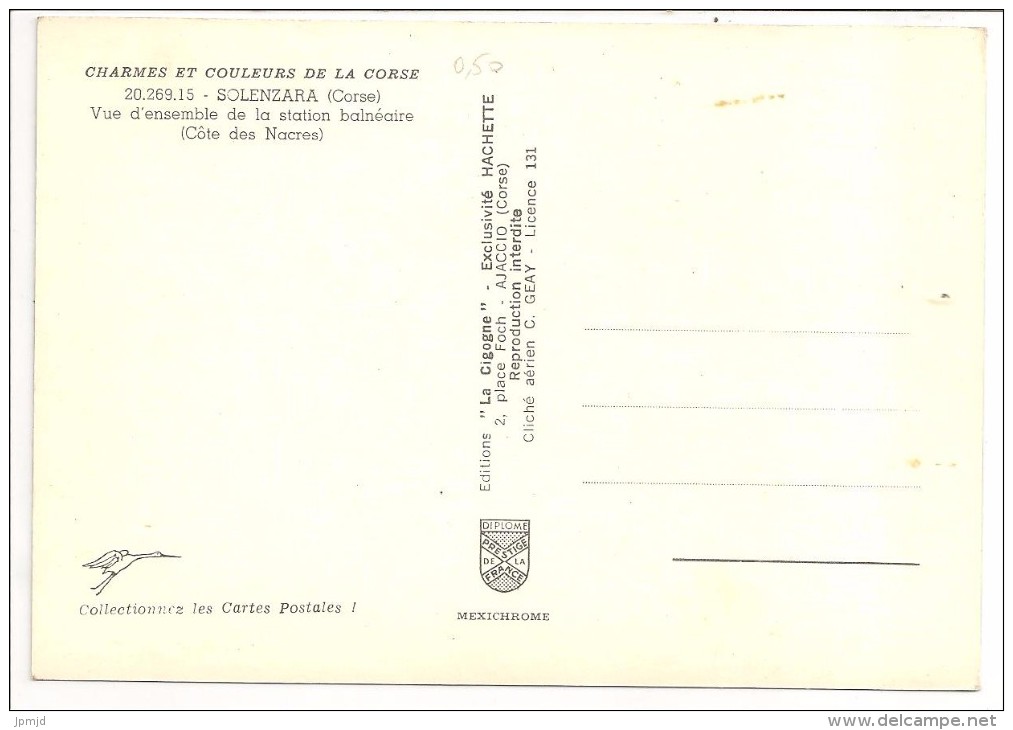 20 - SOLENZARA (Corse) - Vue D'ensemble De La Station Balnéaire (Côte Des Nacres) - Edition La Cigogne N° 20.269.15 - Autres & Non Classés