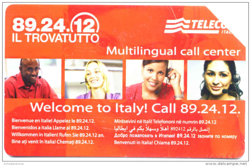 IL TROVATUTTO MULTILINGUAL SCHEDA TELEFONICA TELECOM 2515 - Pubbliche Speciali O Commemorative