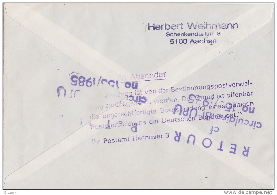 Bund R-Brief Mif Minr.1265,8x 1405 OER, 1406 Waager. Paar Aachen 9.2.89 Gel. Polen Postkrieg - Briefe U. Dokumente