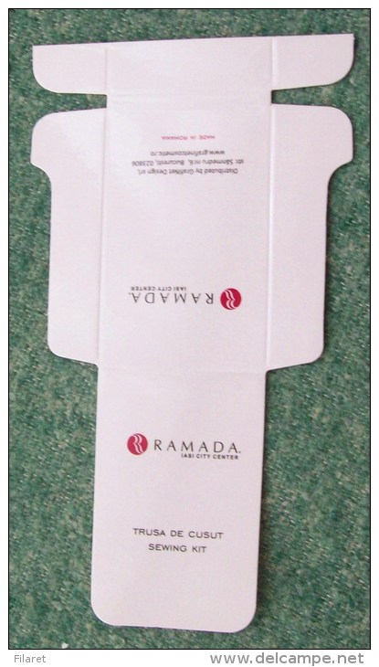 ROMANIA-VANITY KIT / SOAP / SEWING  KIT / FLAGRANCE / SHOWER CAP.....-GRAFINET FACTORY,BUCHAREST-SKILLET - Labels