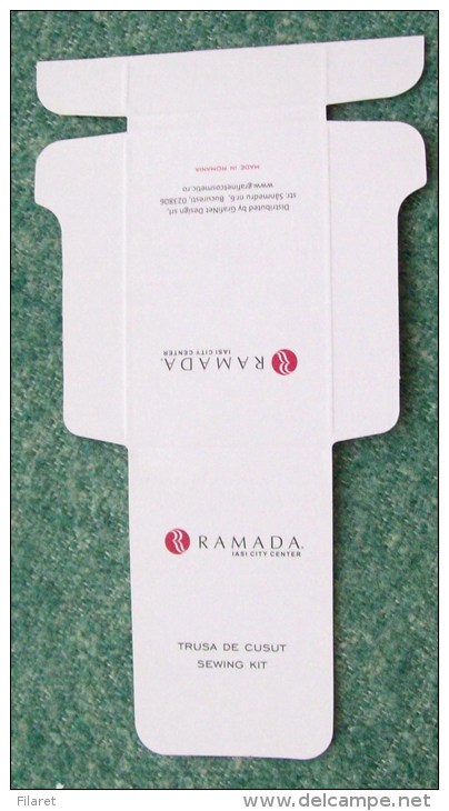 ROMANIA-VANITY KIT / SOAP / SEWING  KIT / FLAGRANCE / SHOWER CAP.....-GRAFINET FACTORY,BUCHAREST-SKILLET - Etichette