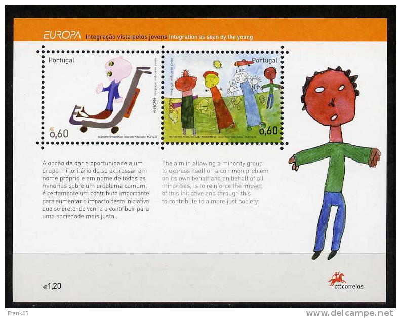 Portugal 2006 EUROPA Block/souvenir Sheet ** - 2006