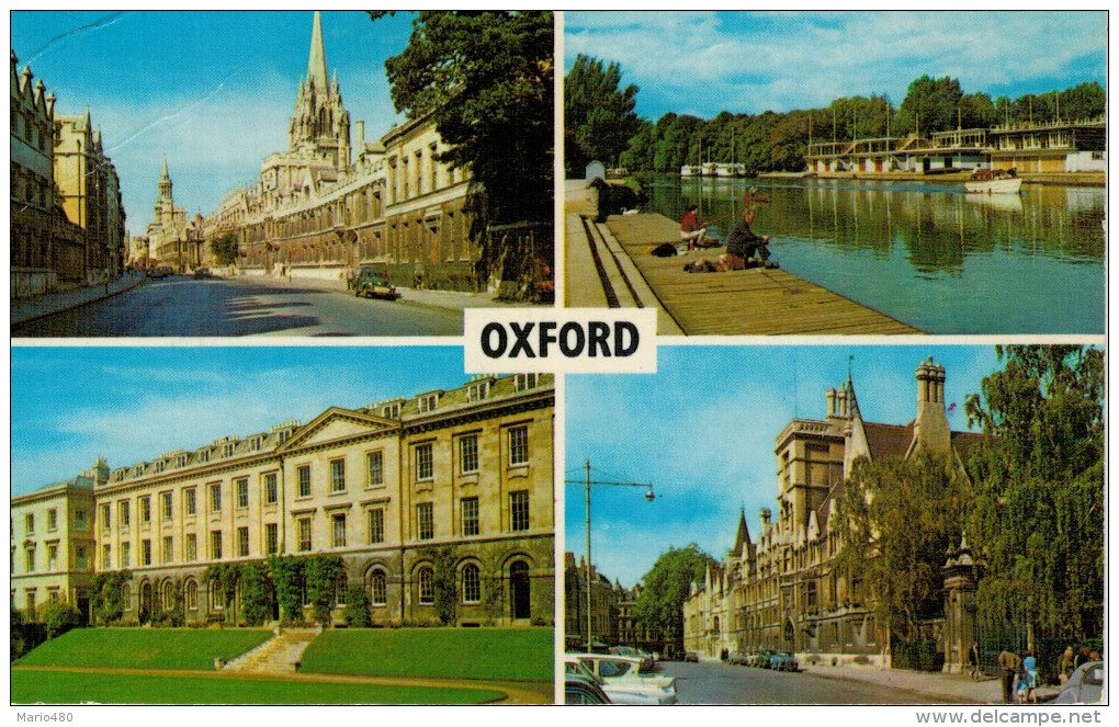 OXFORD    MULTIVUE     BALLIOL AND WORCESTER COLLEGE      (VIAGGIATA) - Oxford