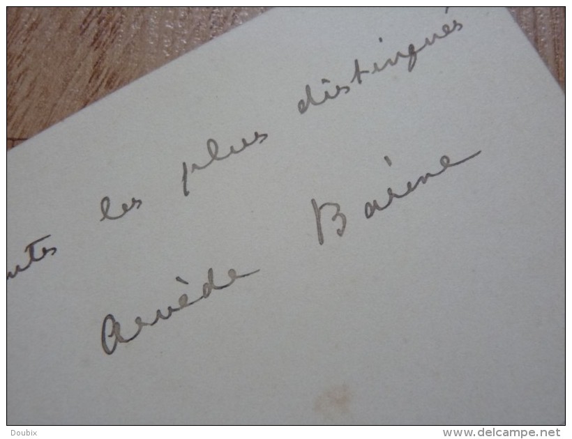 Arvède BARINE (1840-1908) - Historienne & Critique Littéraire. - AUTOGRAPHE. - Autres & Non Classés