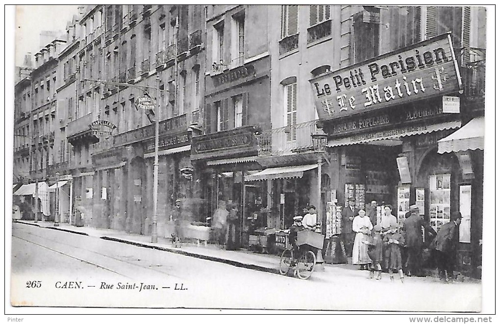 CAEN - Rue Saint Jean - Marchand De Cartes Postales - Caen