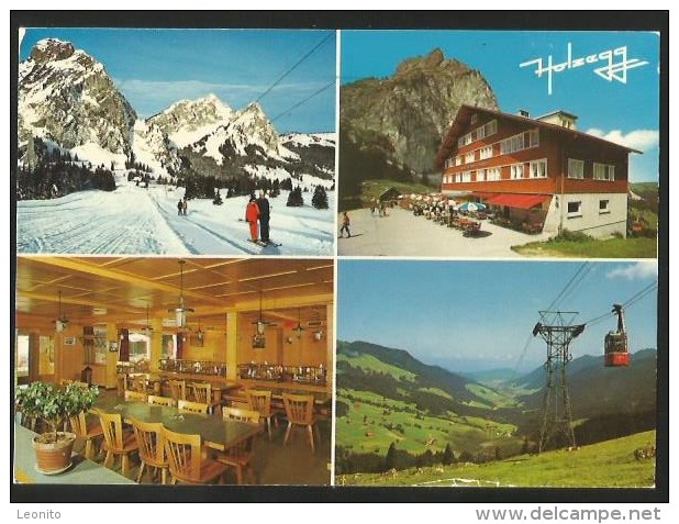 HOLZEGG SZ Berggasthaus Alpthal Seilbahn Und Skilift 1990 - Alpthal