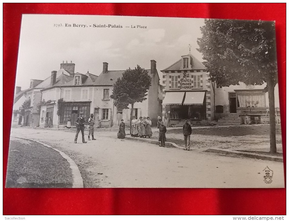 2793  En Berry Saint Palais La Place   (  Animée, Devanture Cafe Graines Diverses ) - Thaumiers