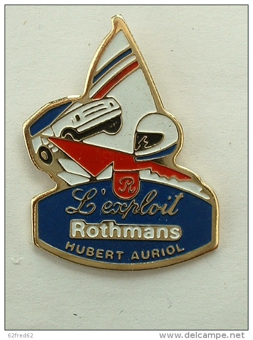 PIN´S HUBERT AURIOL - VOILIER - L'EXPLOIT ROTHMANS - Voile