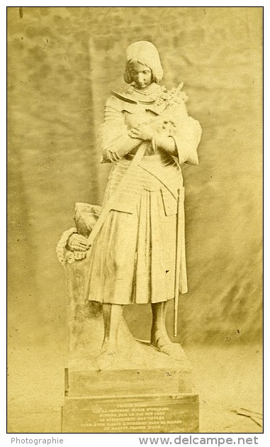 Jeanne D Arc 88300 Domremy Histoire Ancienne Photo CDV Odinot 1880 - Old (before 1900)