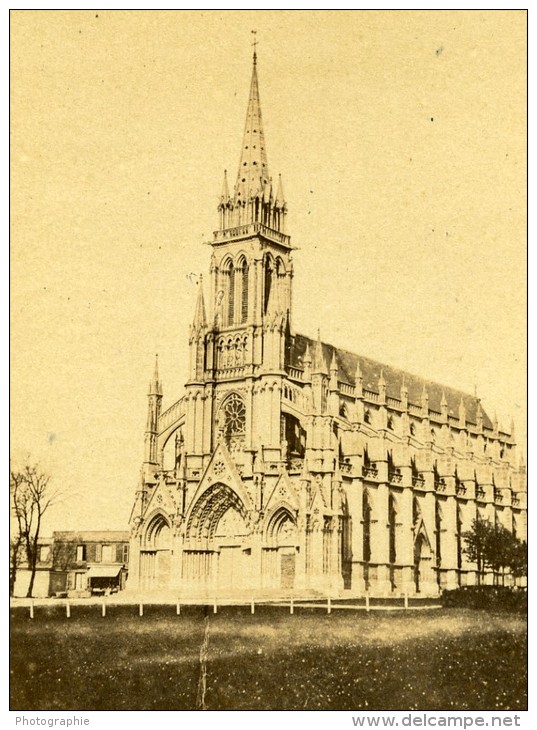 France Rouen Eglise ND De Bonsecours Ancienne CDV Photo 1870 - Old (before 1900)