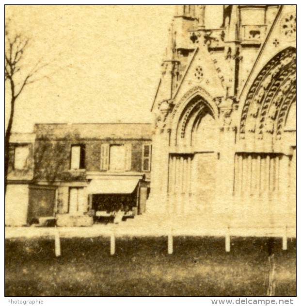 France Rouen Eglise ND De Bonsecours Ancienne CDV Photo 1870 - Old (before 1900)