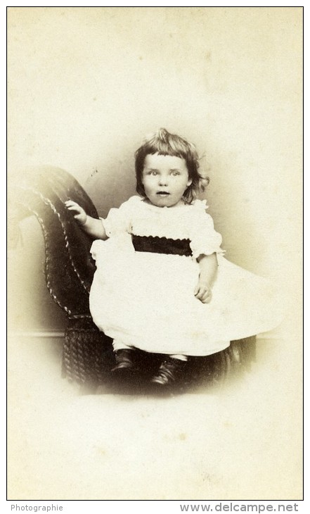 Royaume Uni Bedale Enfant Mode Victorienne Ancienne CDV Photo Sherwood 1865 - Old (before 1900)