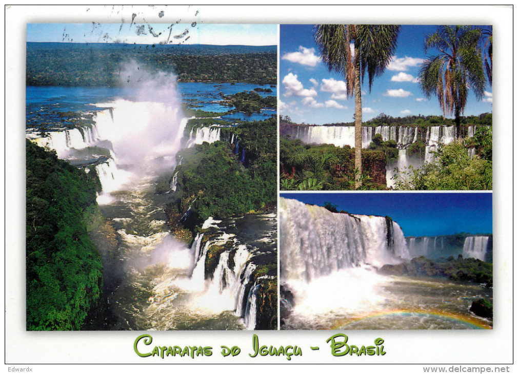 Iguazu Falls, Argentina Postcard Posted 2009 Stamp - Argentina