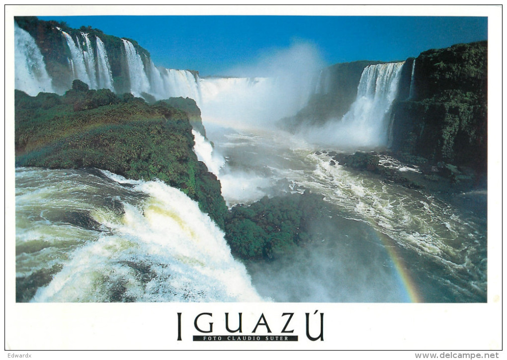 Iguazu Falls, Argentina Postcard Posted 2009 Stamp - Argentina