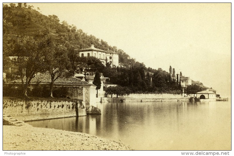 Italie Lombardie Lac De Como Villa Carlotta Ancienne CDV Photo Degoix 1865 - Anciennes (Av. 1900)