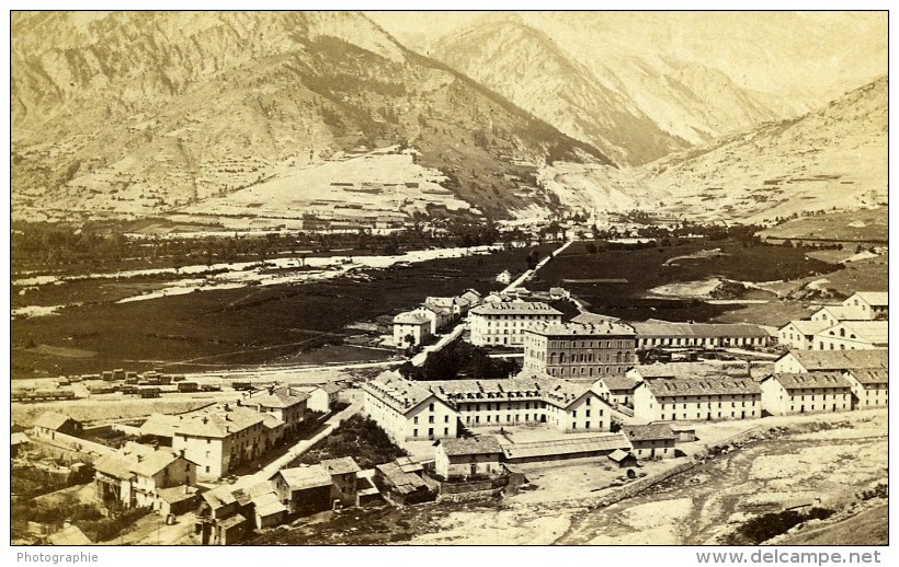 Italy Bardoneche Panorama Ancienne CDV Photo Brogi 1870 - Alte (vor 1900)