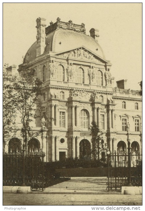 France Paris Le Louvre Pavillon Richelieu Ancienne Photo CDV Anonyme 1860's - Old (before 1900)
