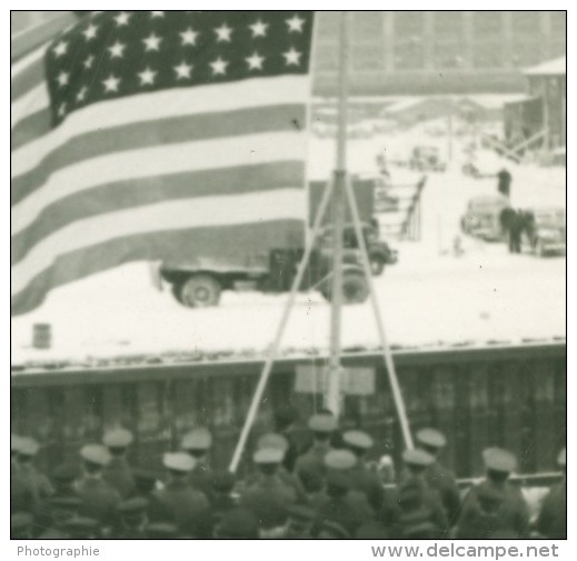 USS San Diego Boston Navy Yard Flag Old Photo 1942 - War, Military