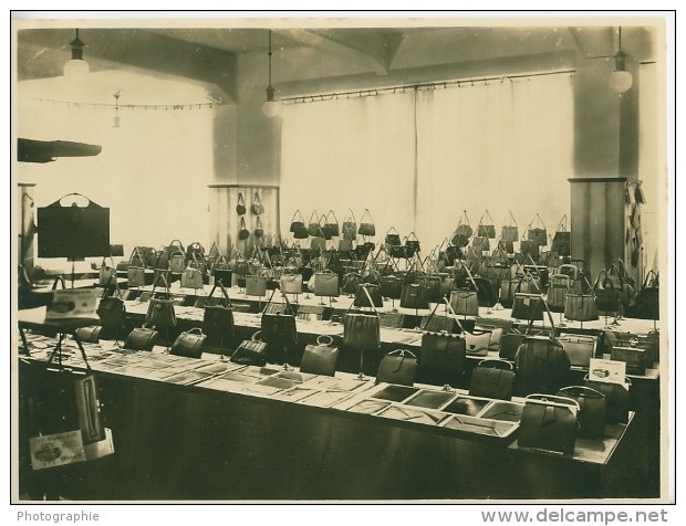 Leipzig Fair Handtasche Leather Handbag Old Photo 1930 - Leipzig