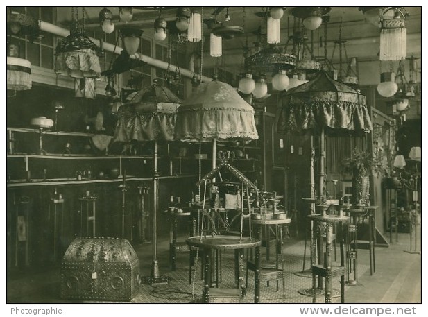 Leipzig Fair Beleuchtung Lamps Exhibit Old Photo 1930 - Leipzig