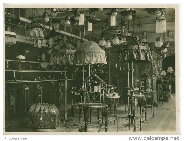 Leipzig Fair Beleuchtung Lamps Exhibit Old Photo 1930 - Leipzig