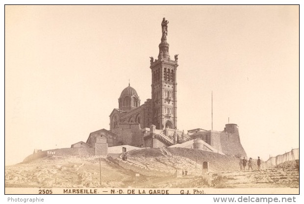 Marseille, Notre Dame De La Garde France Old Photo 1880 - Old (before 1900)