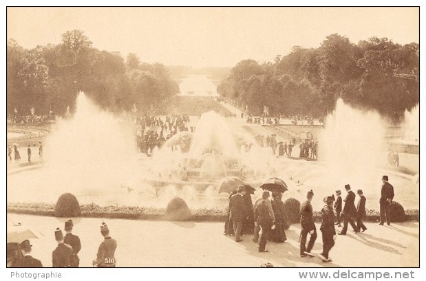 Animated Versailles Castle Fountain France Photo 1890 - Old (before 1900)
