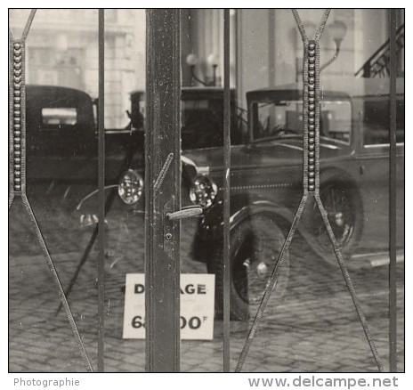 Corroyer Car Lille Photographer Reflection Photo 1930 - Other & Unclassified