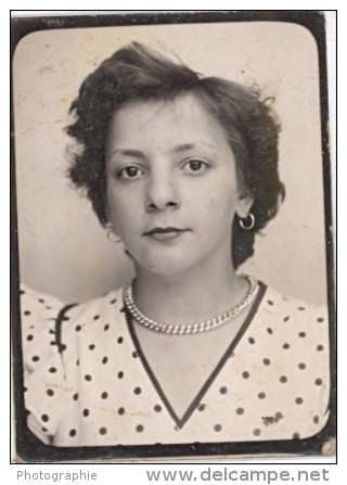 Unusual Set Of 10 ID Photography Photobooth 1930-1950 - Autres & Non Classés