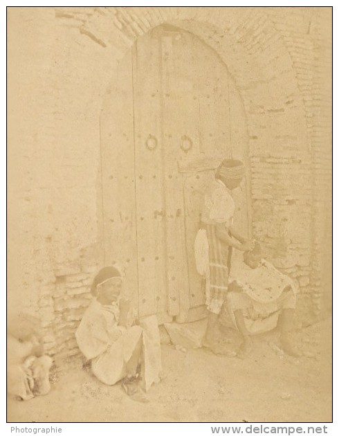 Tunis Arab Street Barber Tunisia Garrigues Photo 1880 - Anciennes (Av. 1900)