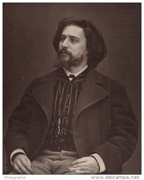 Writer Alphonse Daudet France Old Photo Carjat 1875 - Old (before 1900)