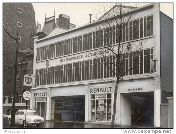 Paris Motor Garage Car Renault Old Photomontage 1960 - Cars