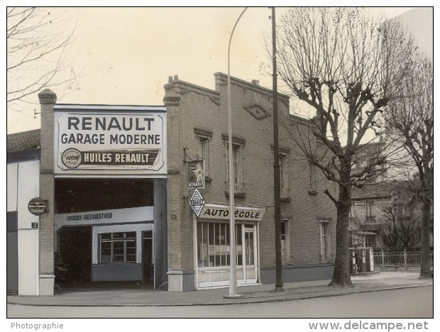 Paris Motor Garage Car Renault Old Photomontage 1960 - Cars