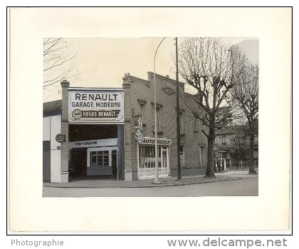 Paris Motor Garage Car Renault Old Photomontage 1960 - Cars