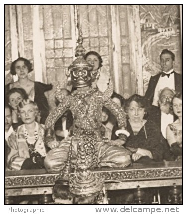 Siamese Cambodia Dancers Paris Old Keystone Photo 1930 - Other & Unclassified