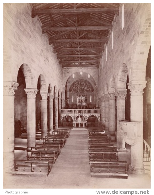 Firenze Cattedrale Fiesole Italy Old Brogi Photo 1880 - Old (before 1900)