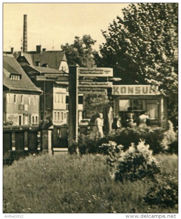 Großröhrsdorf Kr. Bischofswerda Geschäft Jul. Hermann Schöne - Konsum 1963 - Grossröhrsdorf