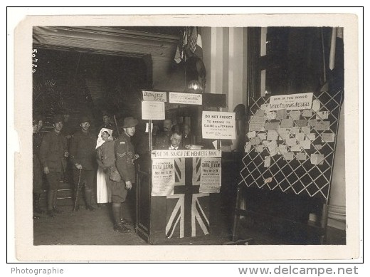 British Tommies Leave Club Hotel Moderne Paris Première Guerre Mondiale Photographie Rol 1918 - Guerre, Militaire