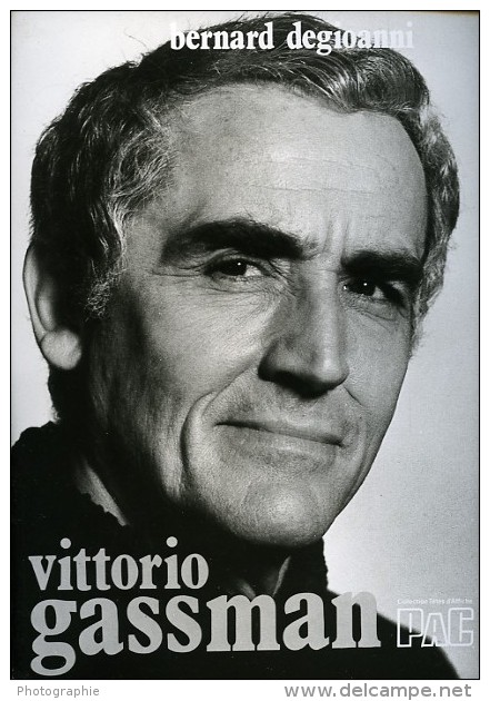 Portrait De L'Acteur Italien Vittorio Gassman Cinema Ancienne Photo Presse 1980 - Autres & Non Classés