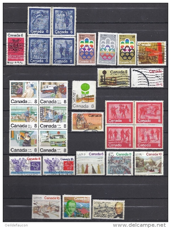 CANADA - Yvert -  Année 1974 - 521/55 Sauf Les 521-22-24  Et 25 - Cote 18,20 € - Complete Years