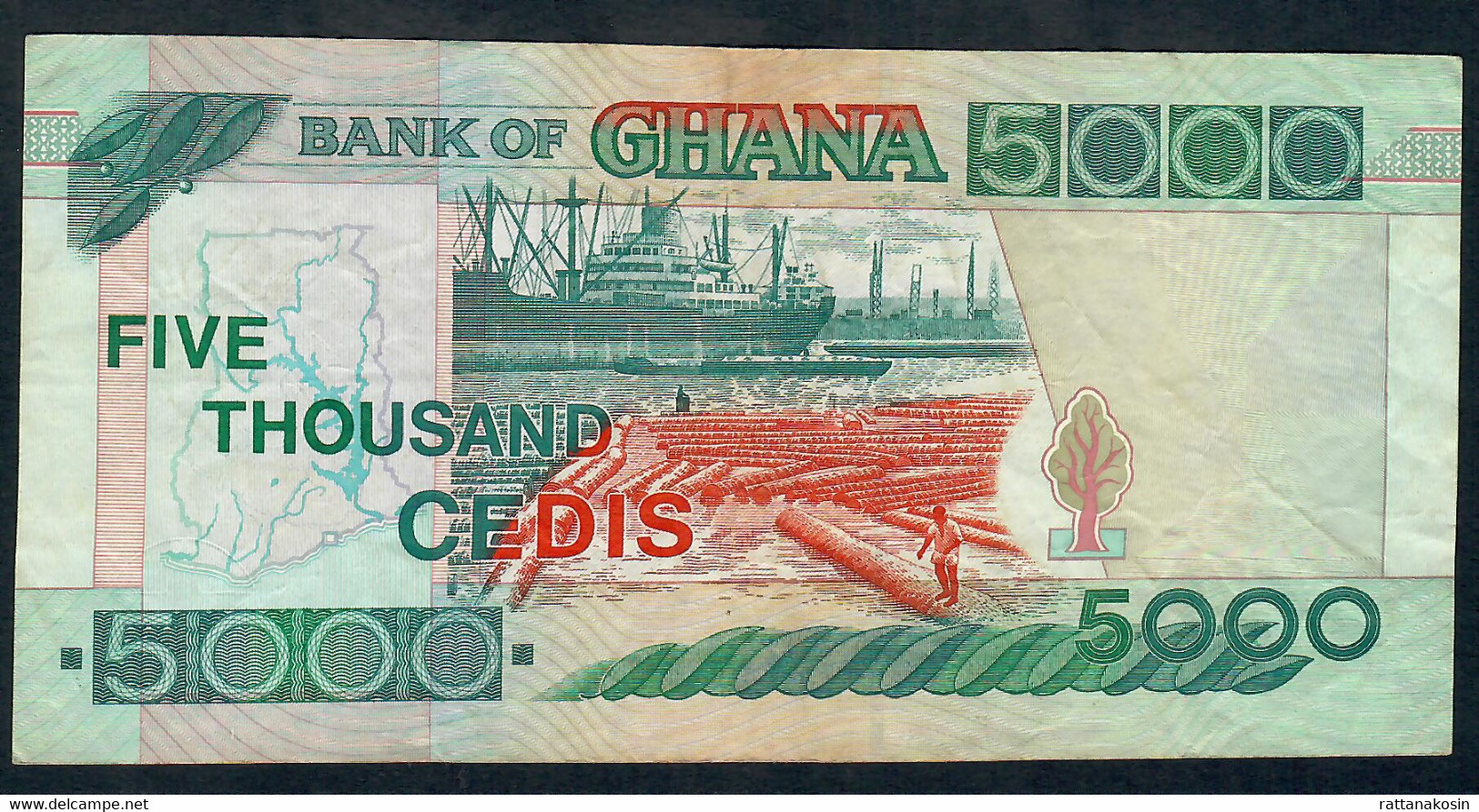 GHANA P34d   5000   CEDIS   1.7.1999  #AT       VF - Ghana