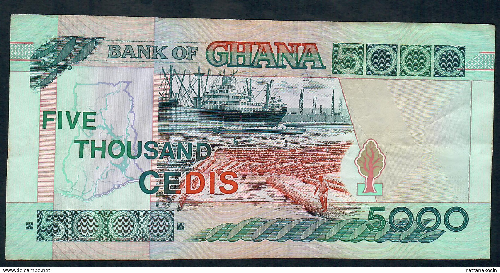 GHANA P34e   5000   CEDIS   1.7.2000   # BN       VF - Ghana